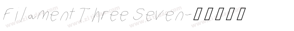 Filament Three Seven字体转换